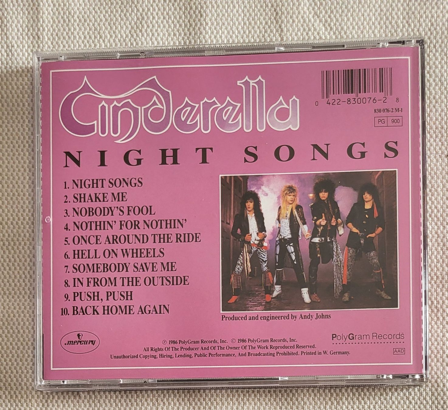 CD: Cinderella - Night songs – Usato da Villars-sur-glane venduto da Epsilonhike 1