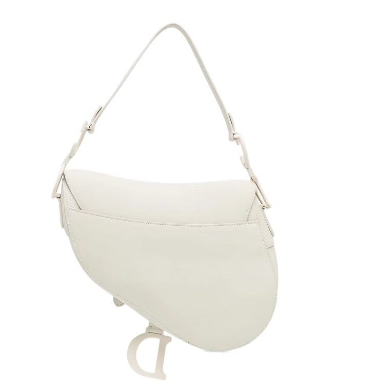 Dior Borse da donna: Christian Dior Saddle Bag White Matte – Usato da Zürich venduto da Liloubags 2