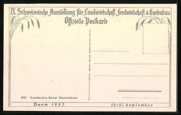 Cartoline postali: Bern, IX. Schweizerische Ausstellung f – Usato da Berlin venduto da bartko-reher 1