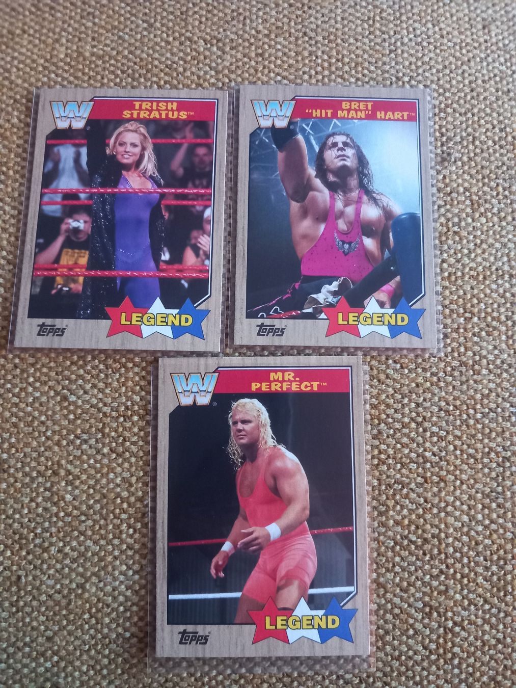 Topps Sammelbilder & Trading cards: 3 WWE Legend Karten Topps – Neu (gemäss Beschreibung) aus Rafz von DonRacletto