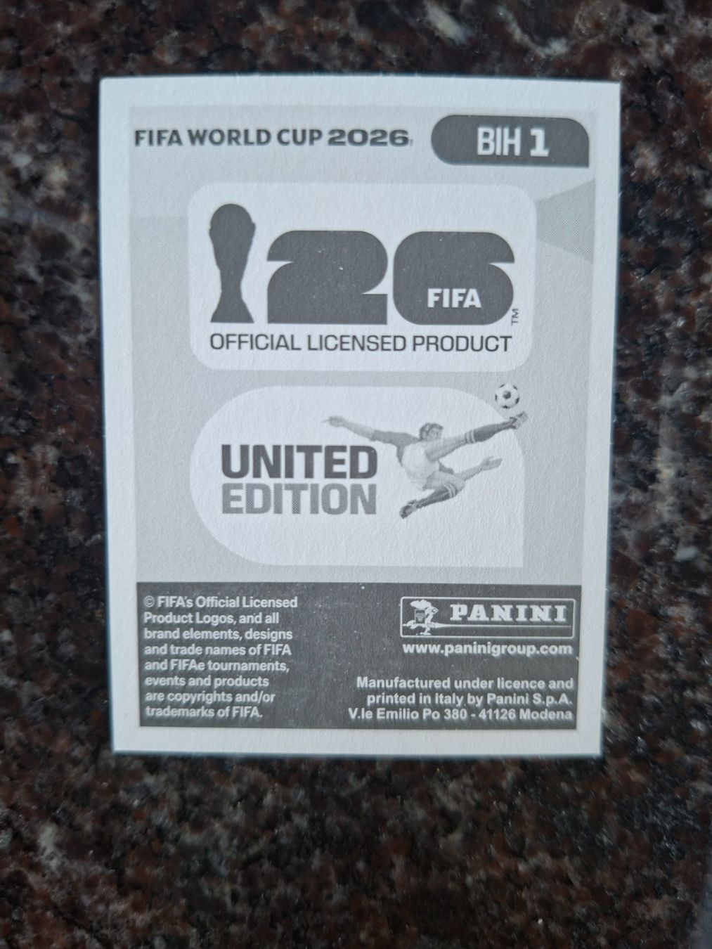 Panini Carte collezionabili: Panini FIFA 2026 Sticker BIH 1 – Nuovo (secondo la descrizione) da Erlinsbach venduto da pfunky 1