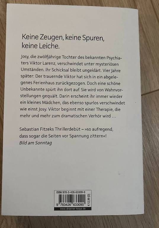Livres: Die Therapie, Buch – D'occasion à Näfels par hano.degi 1