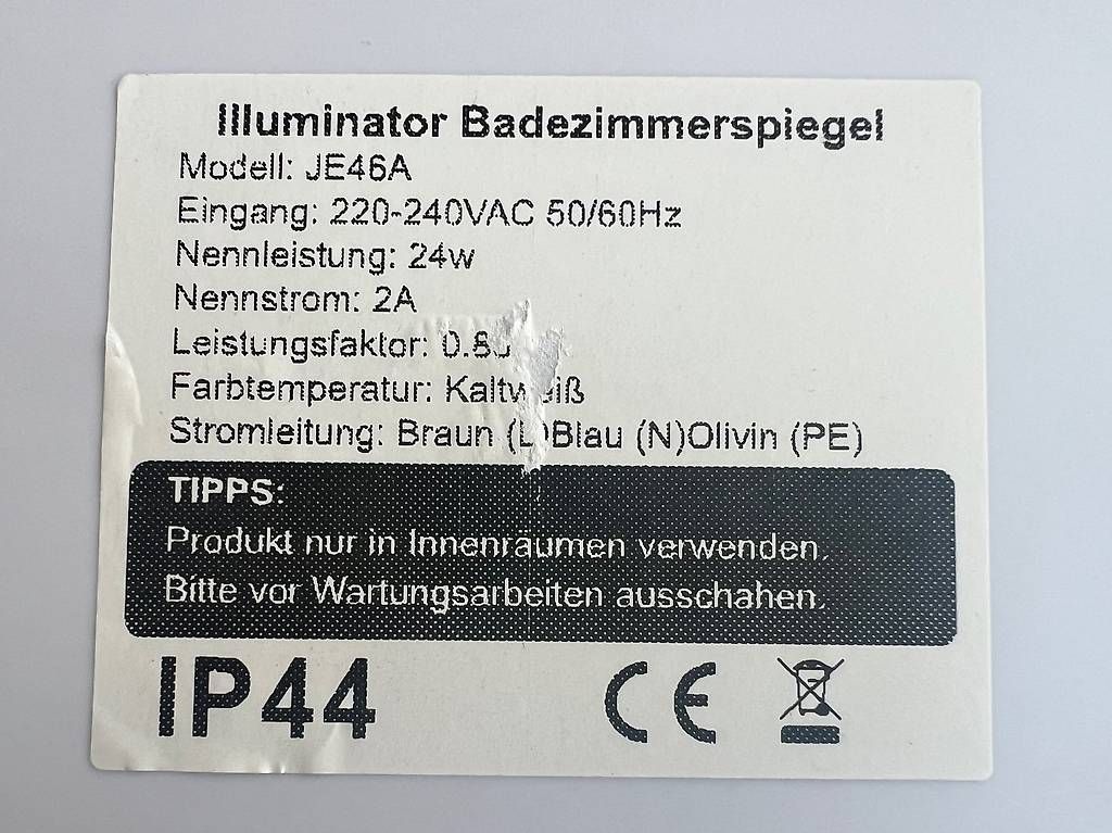Specchi: Badezimmer Spiegel mit Beleuchtung – Usato da Winterthur venduto da arsaw8408 3