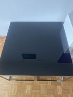 Beistelltisch Set schwarz Glas Metall 2er Set gebraucht