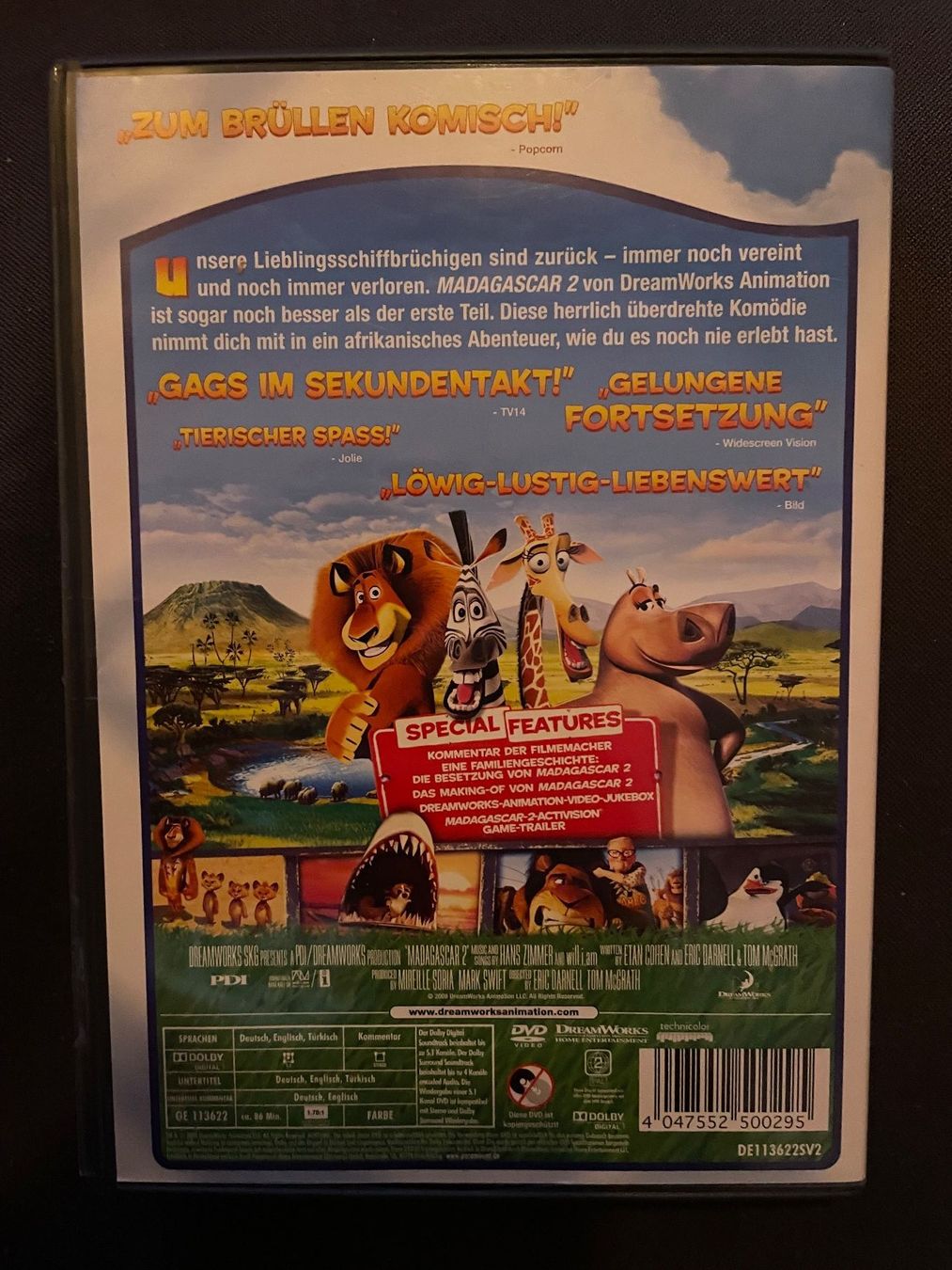Tous les DVDs: Madagascar 2 – D'occasion à Dierikon par Butcherboy 1