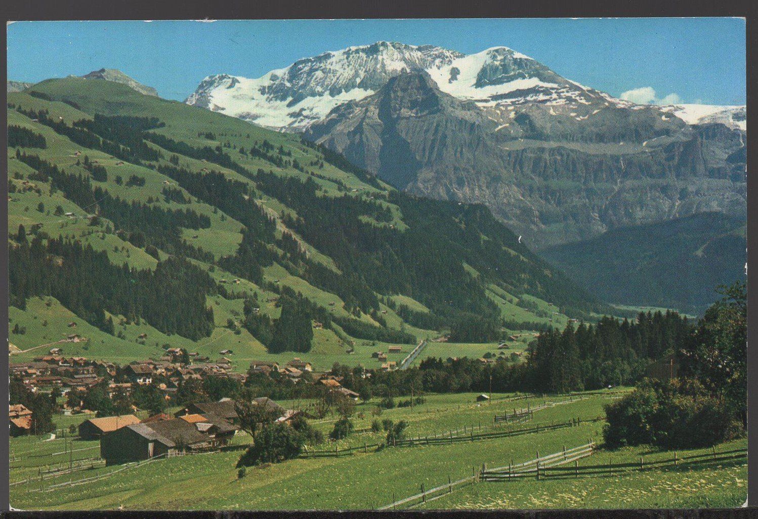 Ansichtskarten: Lenk   Panorama  Wildstrubel   ( Feldpost ) – Gebraucht aus Aarau von kufi44