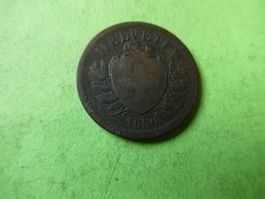 Schweiz 1850, 2 Rappen