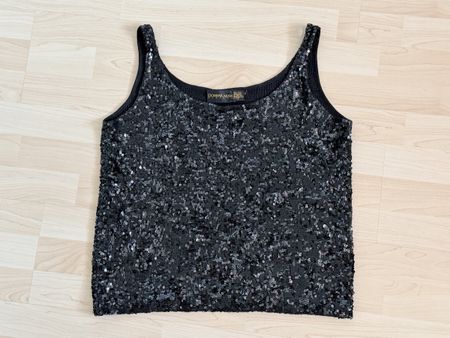 Donna Karan Pailletten Bluse L (defekt)
