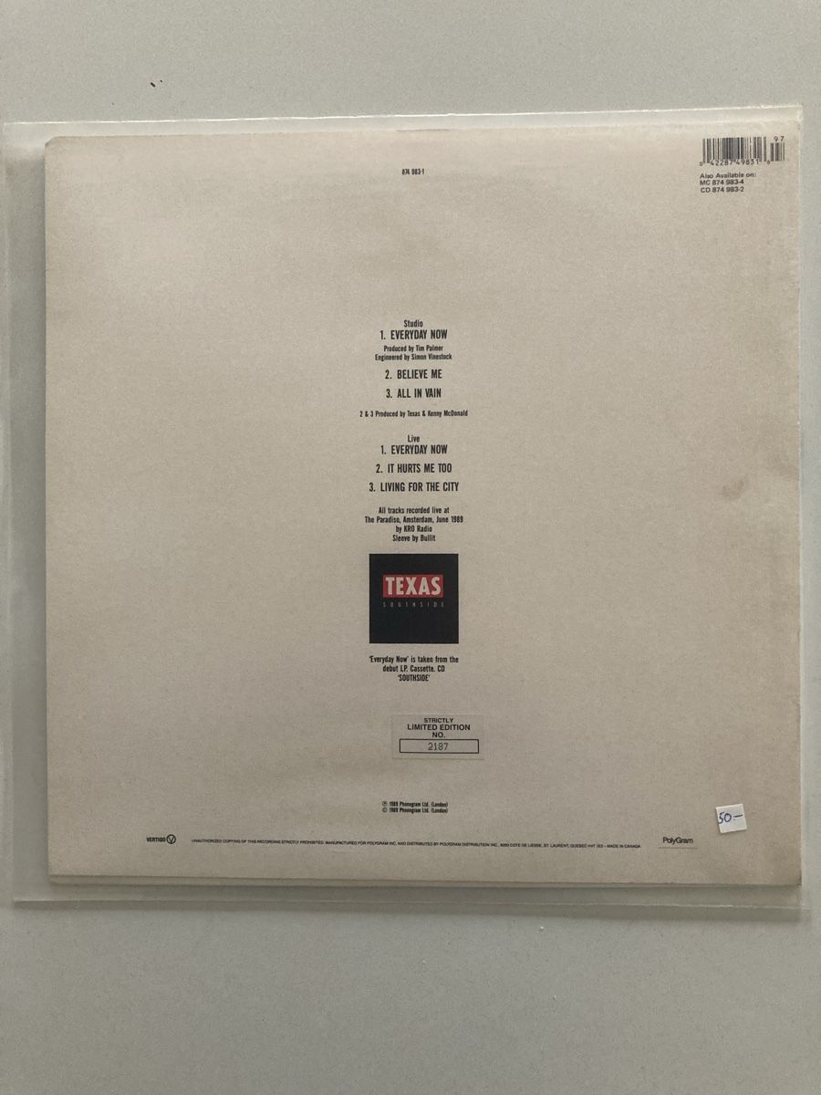 Dischi in vinile: Texas vinyle – Usato da Poliez-Pittet venduto da dav_h8tl 1