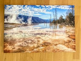 Yellowstone Park Landschaft, Alu-Dibond