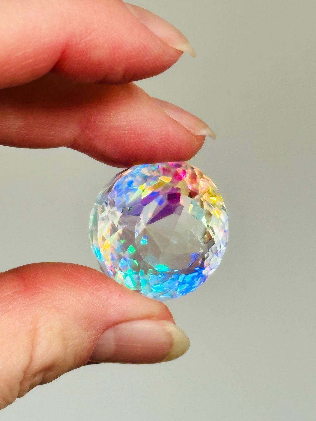 Pietre preziose: 64.80 Ct. Certified Round Cut Mystic – Nuovo e nell'imballaggio originale da Genève venduto da AWWA 6