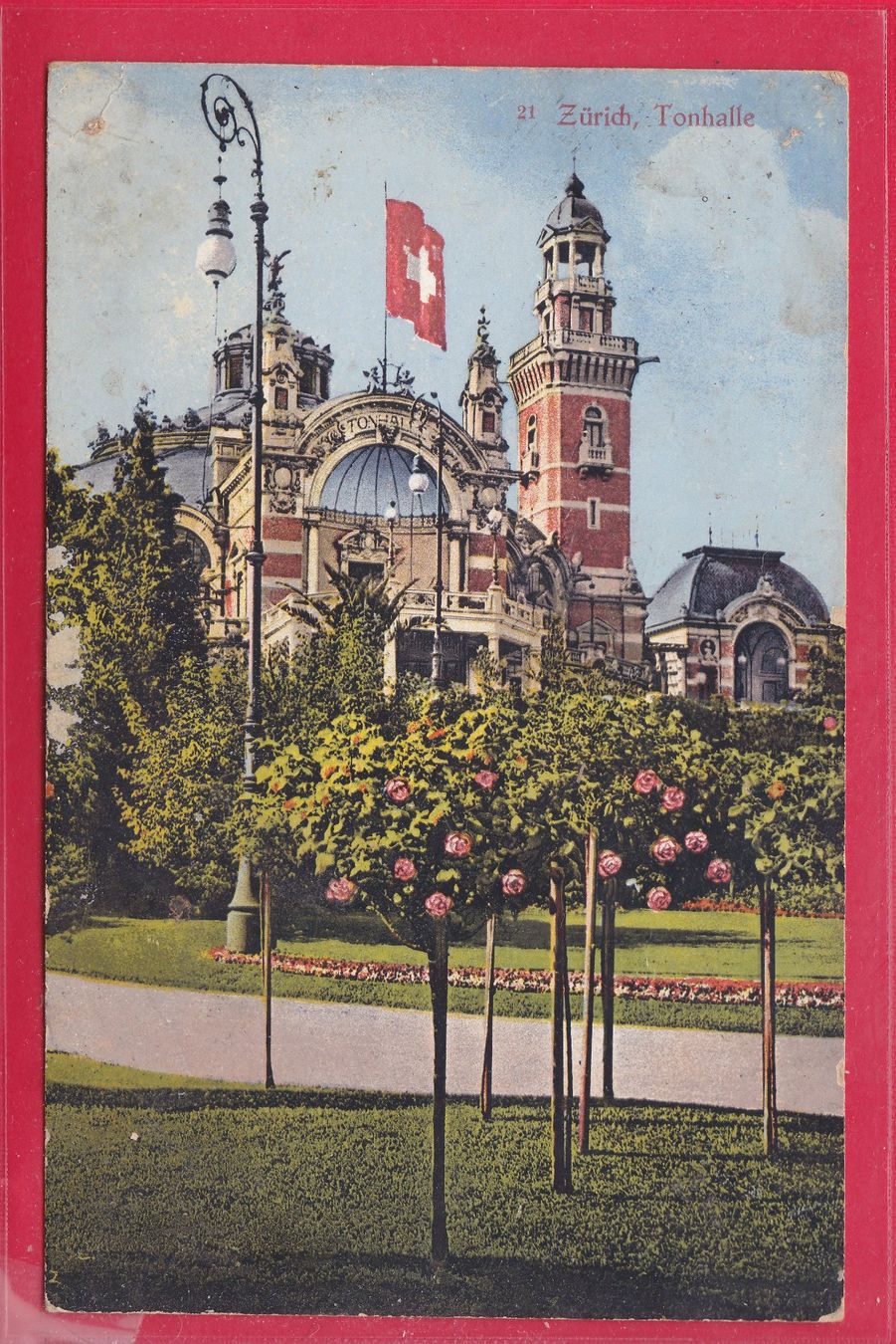 Cartoline postali: ZÜRICH, TONHALLE, FELDPOST – Usato da Oberrieden venduto da Gebirgsstelze