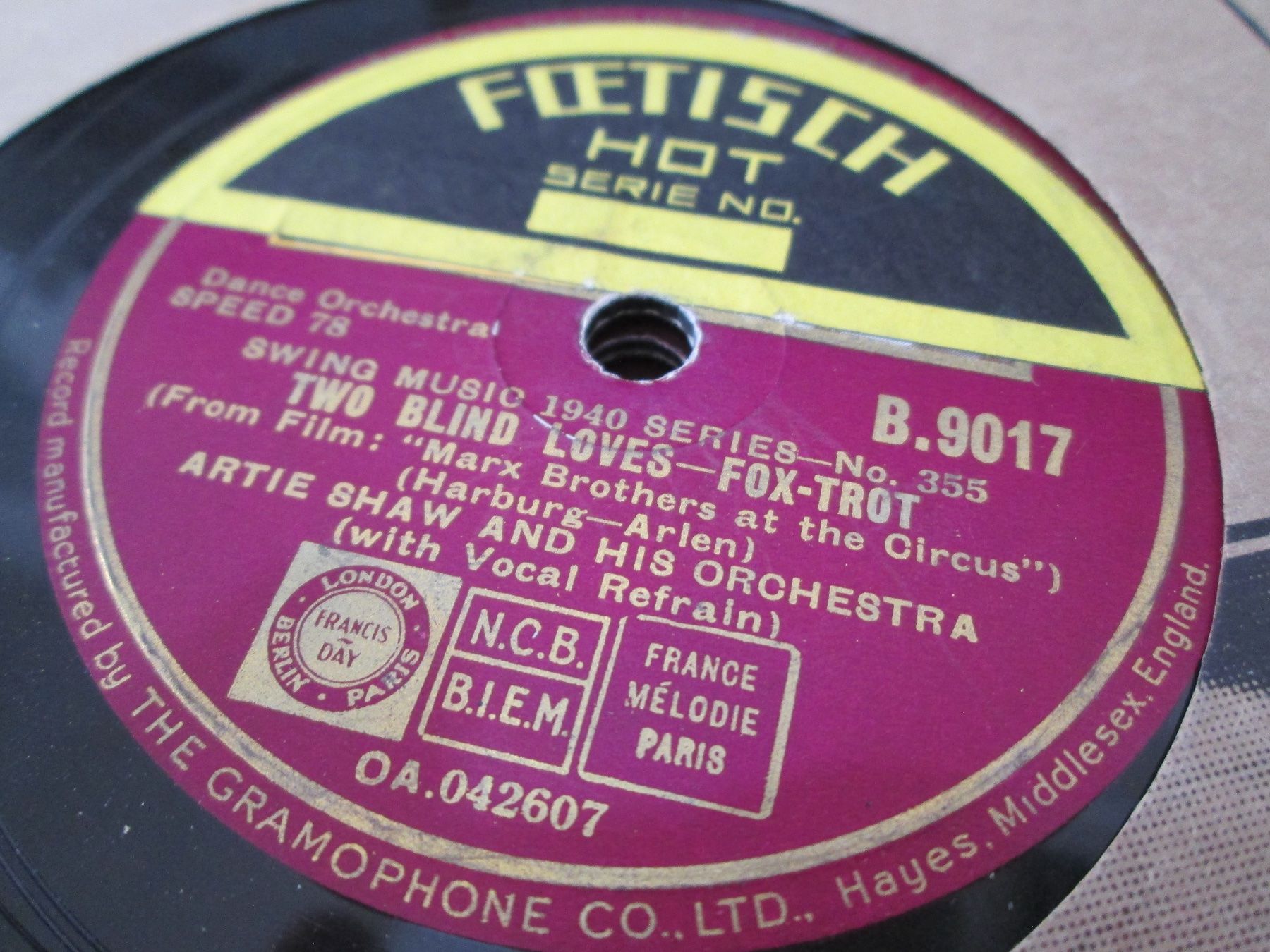 Schallplatten: DISQUES 78 TOURS – Gebraucht aus Lausanne von Leag