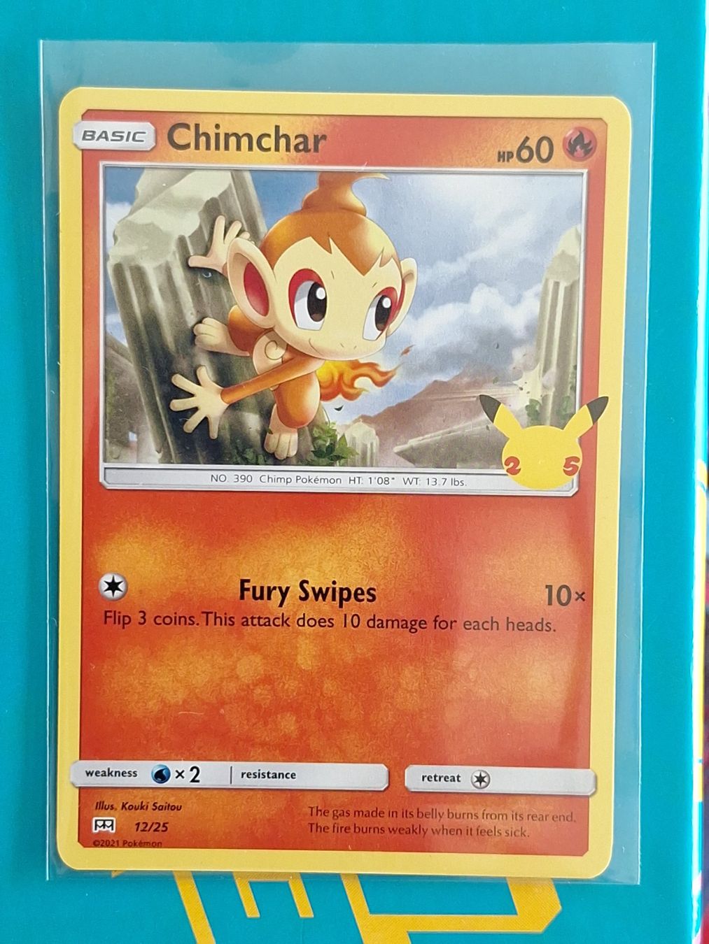 Pokémon Carte collezionabili: Chimchar - Celebrations McDonalds Promo – Usato da Altstätten SG venduto da GGsGameshop