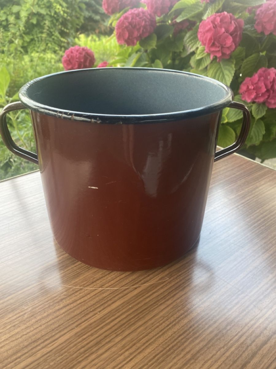 Pentole: Vintage Emailtopf, Topf, Kochtopf, 20 cm – Usato da Roggliswil venduto da star32 1
