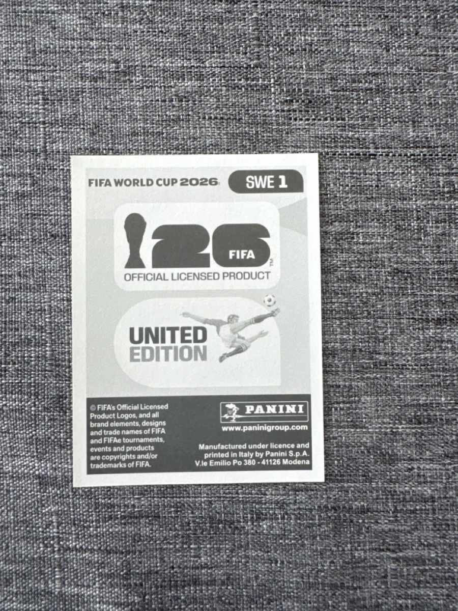 Panini Carte collezionabili: Panini WM 2026 - SWE 1 - Sweden – Nuovo e nell'imballaggio originale da Fribourg venduto da wor_lp9t 1