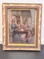 Antikes Kipp-/Lamellenbild mit Heiligenmotiven, um 1900