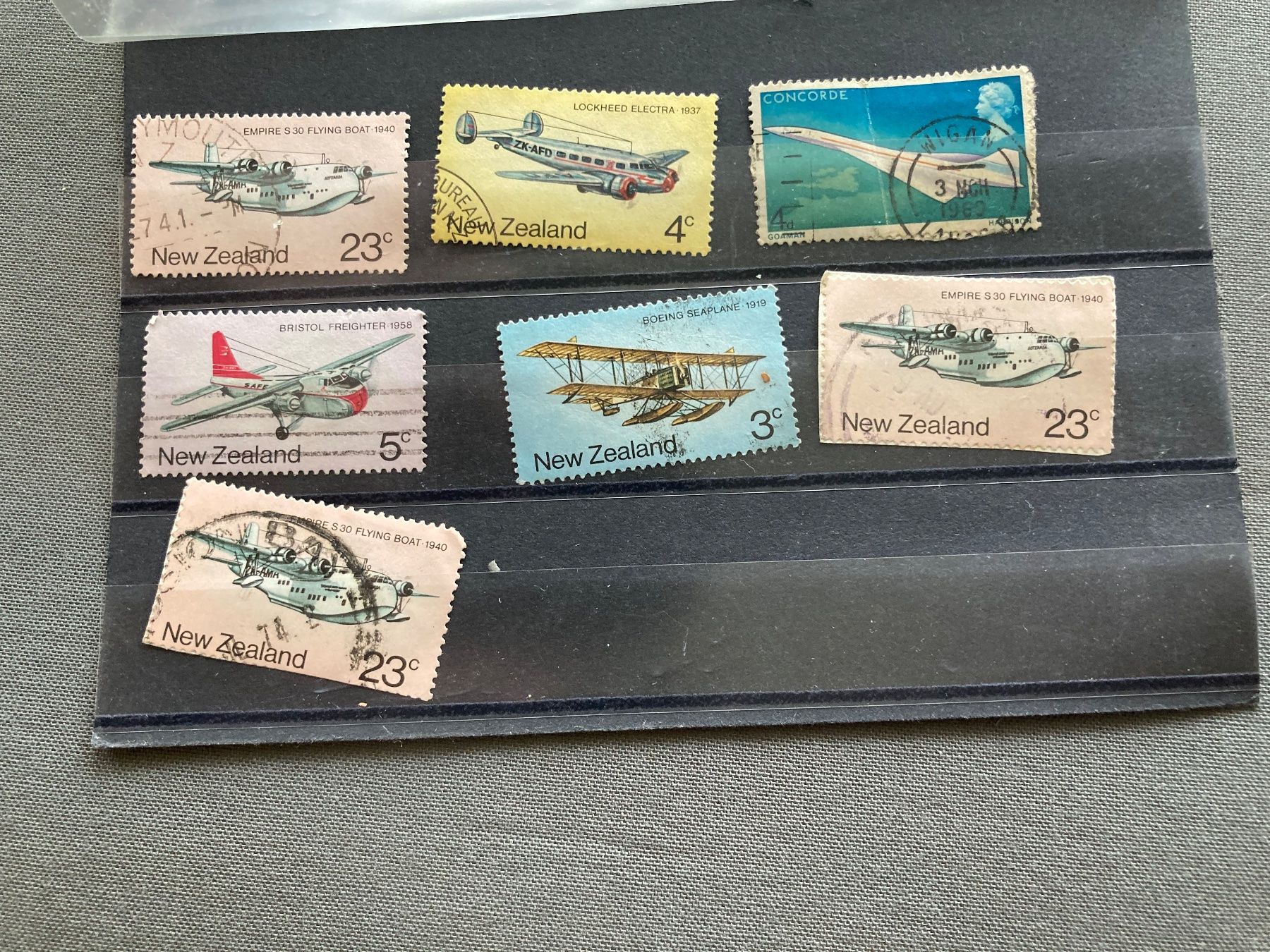 Alle Briefmarken: Sammlung Flugpostmarken Neuseeland - Concorde, 6 Stücke – Gebraucht aus Zürich von mik_h9ty
