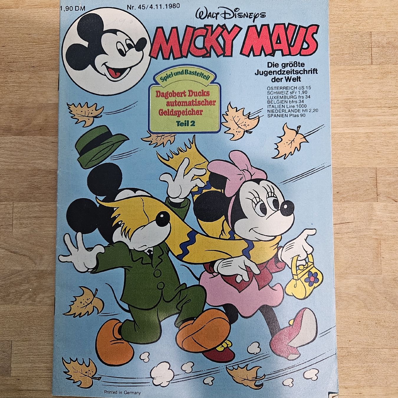 BD: Micky Maus Comic Nr. 45/4.11.1980  – D'occasion à Basel par Melibu