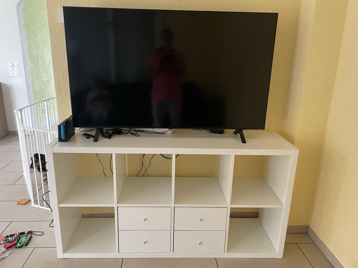 IKEA Kallax Shelf Unit White 8 Cubes W Inserts Gebraucht In Zug 