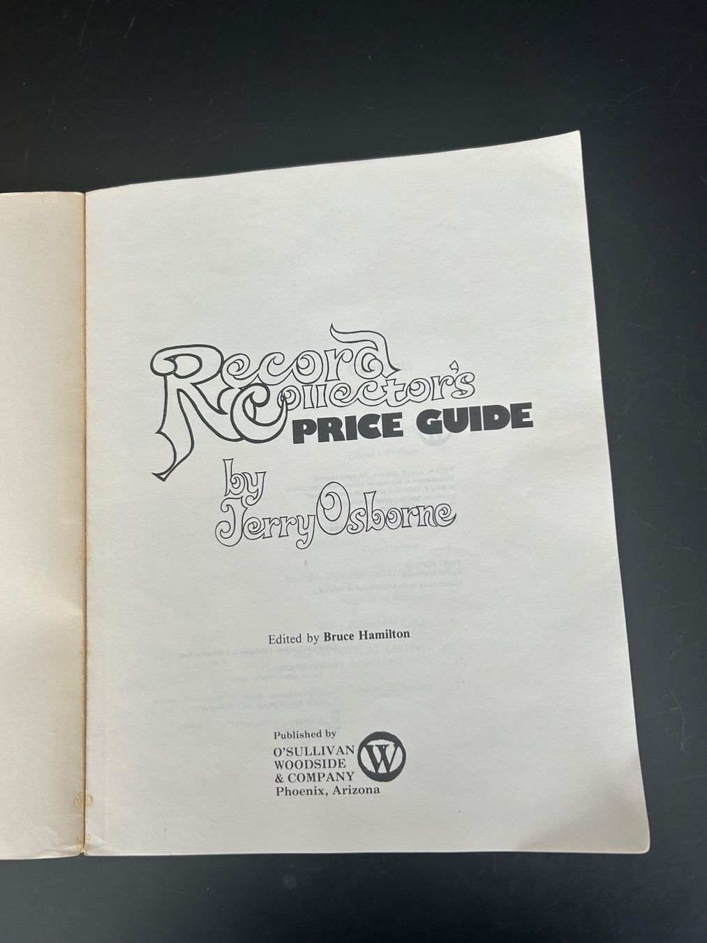 Libri: Record Collectors Price Guide 1st Edition – Usato da Zumikon venduto da tuna007 2