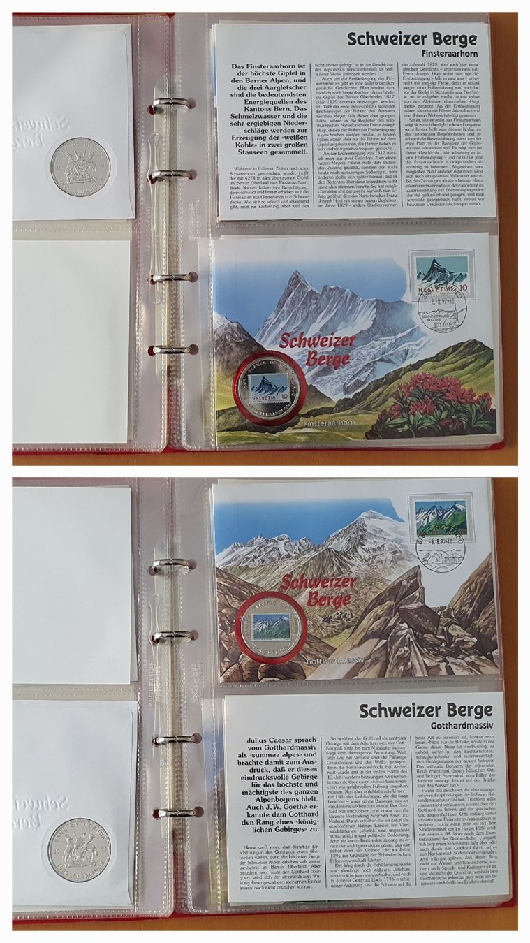 Tutti le monete: 12 Numisbriefe - Schweizer Berge – Usato da Kreuzlingen venduto da Rschweiz1 2