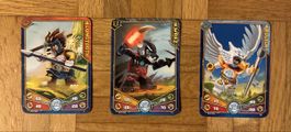 Lego Chima Karten: Wakz, Equila, Longtooth - Top Zustand!