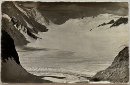 Vintage Fotokarte E. Gyger, Sattelhörner, Lötschenlücke