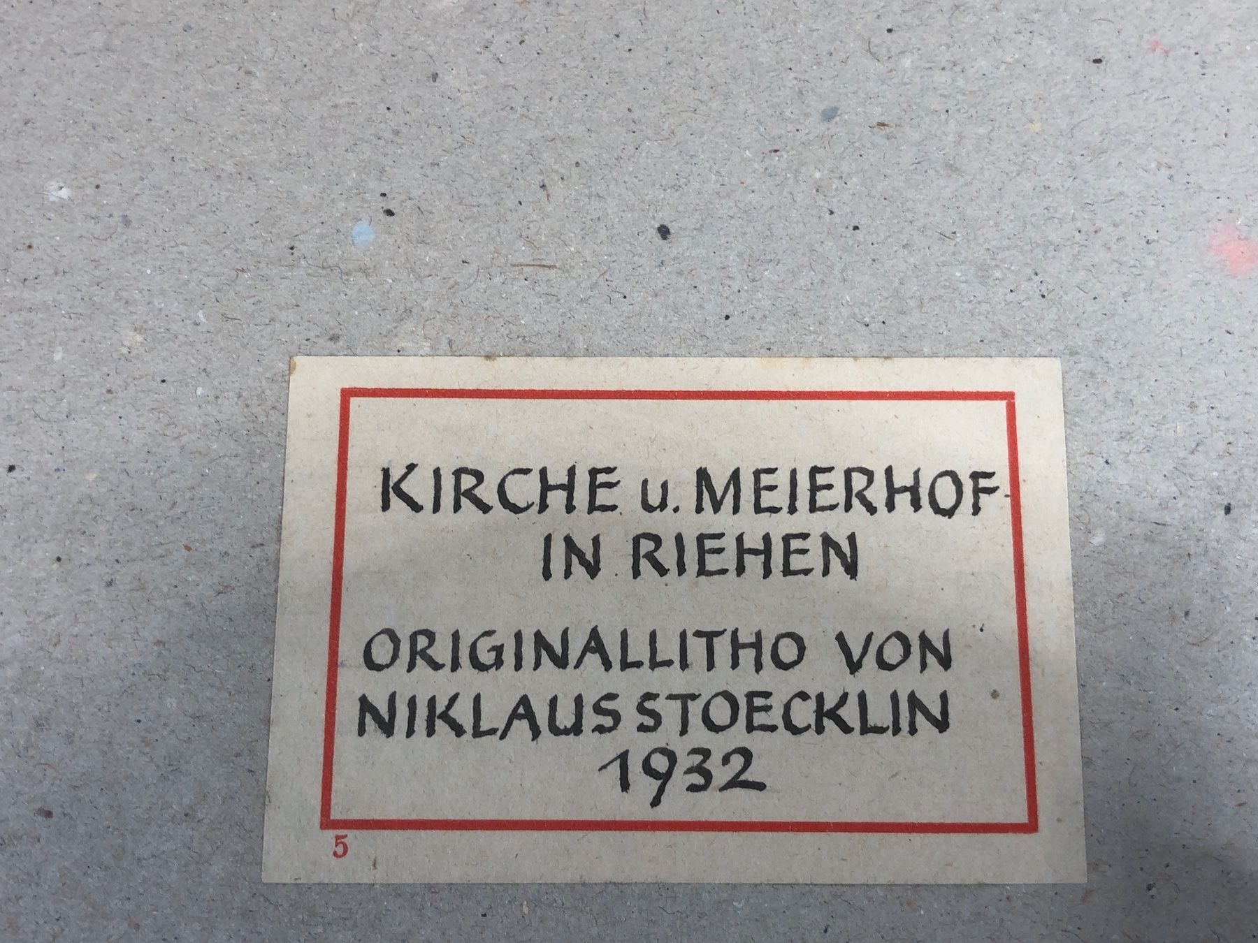 Foto & Immagini: ⭐Bild Niklaus Stoecklin Kirche & Meyerhof Riehen – Usato da Arisdorf venduto da Liquidus 8