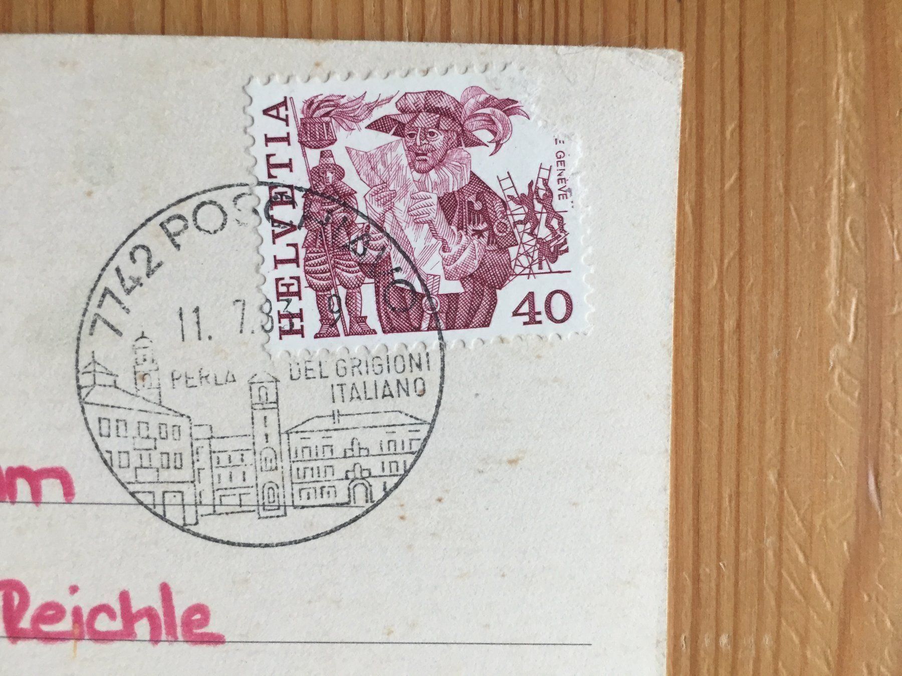 Cartoline postali: Poschiavo - AK 1983 – Usato da Oberuzwil venduto da Henri09 1