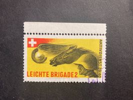 Schweiz 1939 Soldatenmarke Fliegerkompagnie 18 rot ohne G.