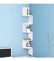 Scaffale ad angolo blu