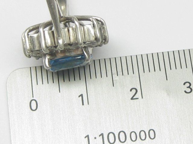 Ringe: Vintage Ring Silber 835 blauer weisser Topas Gr. 58 – Gebraucht aus Ermatingen von Decovin 7