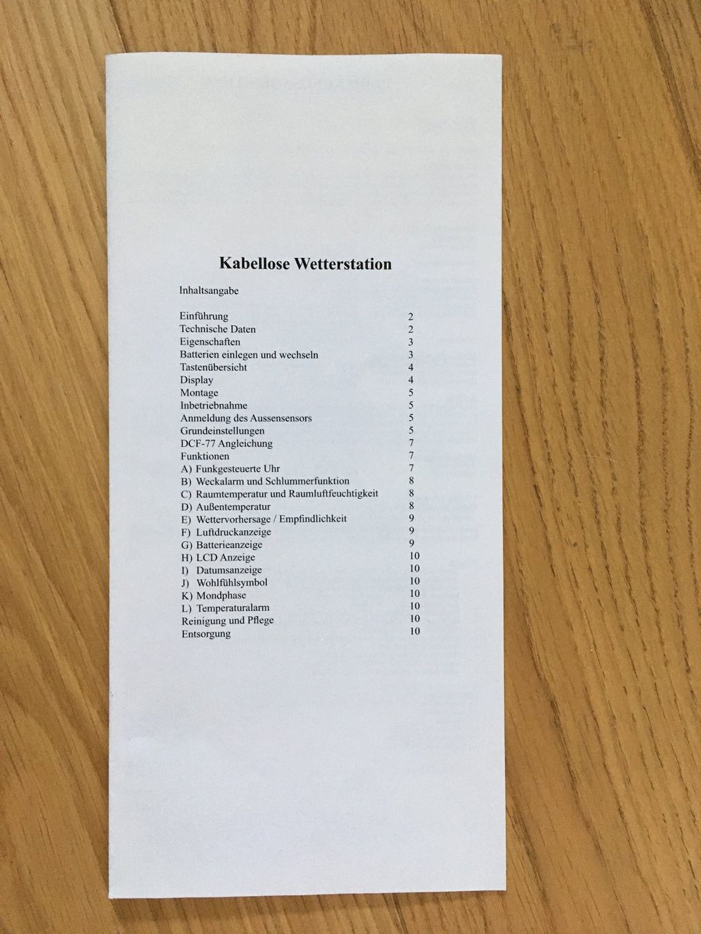 Sonstiges für Haushalt & Wohnen: Kabellose Wetterstation incl. Aussensensor – Gebraucht aus Büsingen von aue_2mh6 3