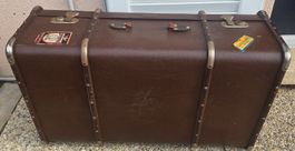 Grosser Vintage Koffer von Echt Vulkanfiber