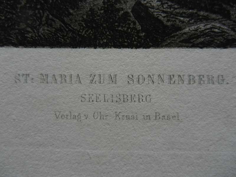 Incisioni: St.MAria zum Sonnenberg Seelisberg – Usato da Risch venduto da Rischli15 2