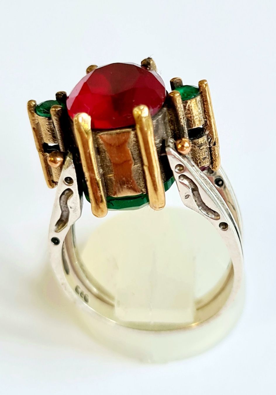 Ringe: Wechsel-Ring Silber mit Rubinen und Smaragden Grösse 58 – Neu (gemäss Beschreibung) aus Zürich von benedikt12 2