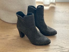 Wildleder Stiefelette Gr. 38, NEU, Ankle-Boot, Khaki