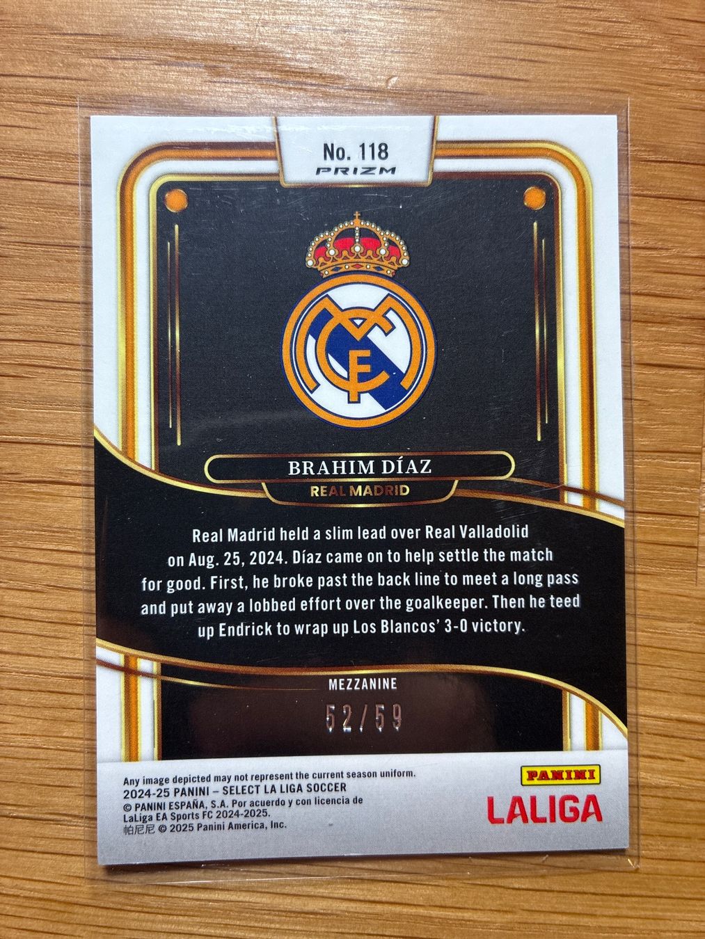 Topps Cartes à collectionner: Panini Select Brahim Diaz /59 – D'occasion à Wangenried par Garagara 1