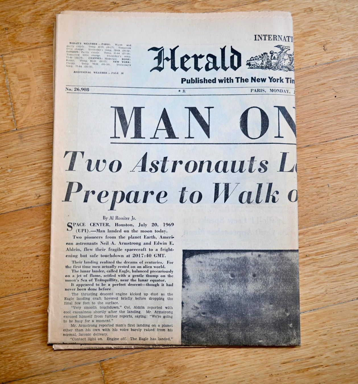 Riviste & Magazine: Int. Herald Tribune 1969 MAN ON MOON – Usato da Pfaffhausen venduto da mono_rec 6