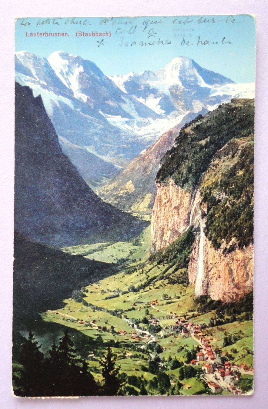 Cartoline postali: Lauterbrunnen (Staubbach) – Usato da Fétigny venduto da Billy2miny