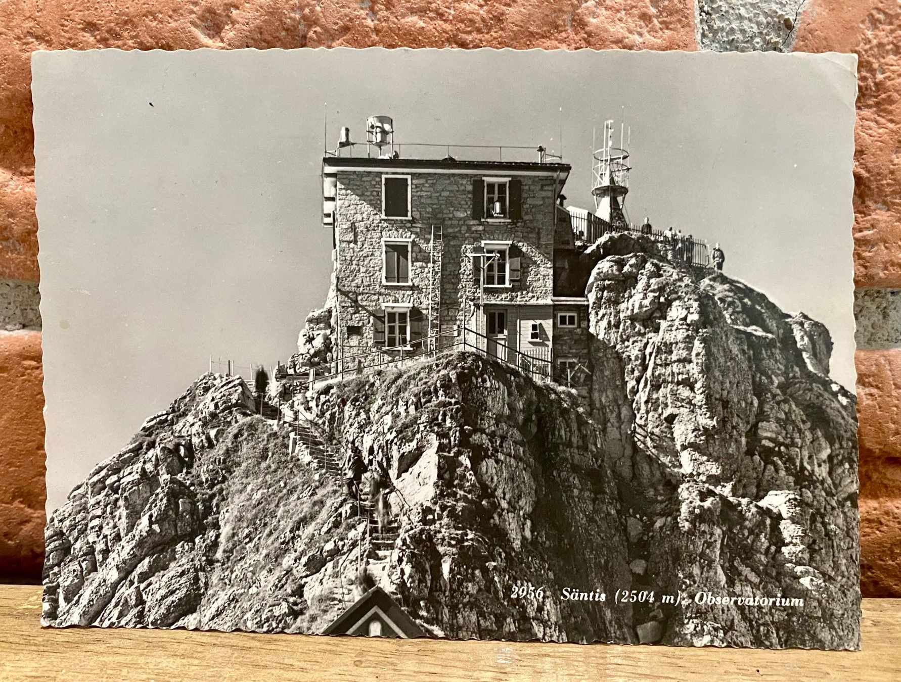Ansichtskarten: 1949 SÄNTIS mit Observatorium - Berghotel Säntis – Gebraucht aus Root von ENGLAND-TREASURES