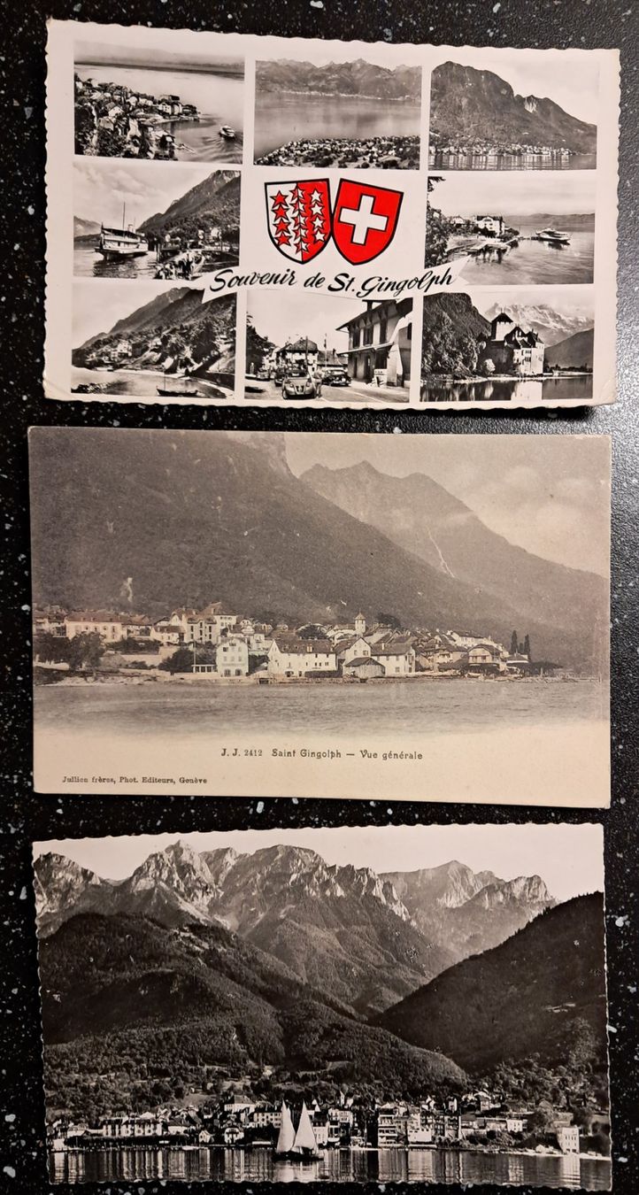 Cartes postales: 3 CP - SAINT GINGOLPH - QUELQUES DEFAUTS – D'occasion à Ponto Valentino par giorgia06