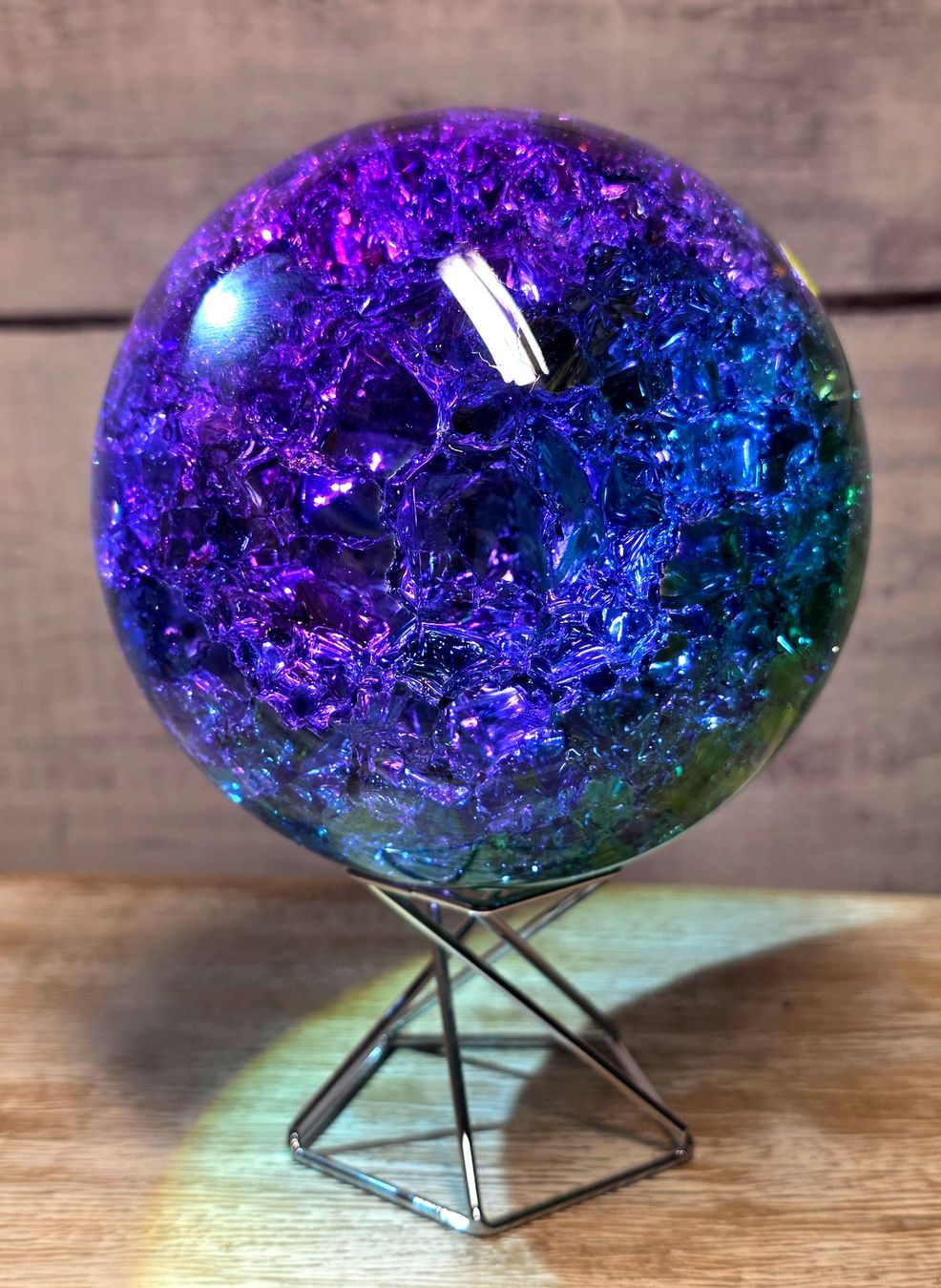 Bicchieri: Regenbogen Crackle Glaskugel 1.2kg – Nuovo e nell'imballaggio originale da Matzingen venduto da Shay_Crystalz 1