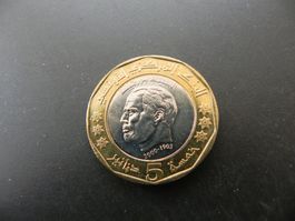 Tunesien 5 Dinar 2002 - 2. Todestag Habib Bourguiba