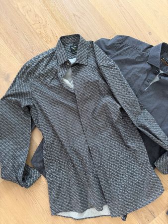 Herren Hemden Set grau gemustert Grösse M gebraucht
