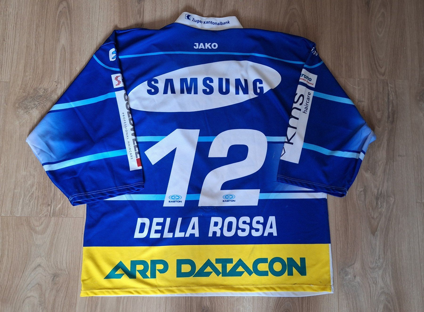 Jako Canottiere & Pantaloni: PATRICK DELLA ROSSA GAME WORN JERSEY 2005 - 2006 EV ZUG – Usato da Vufflens-la-Ville venduto da ClaudeGiroux1974