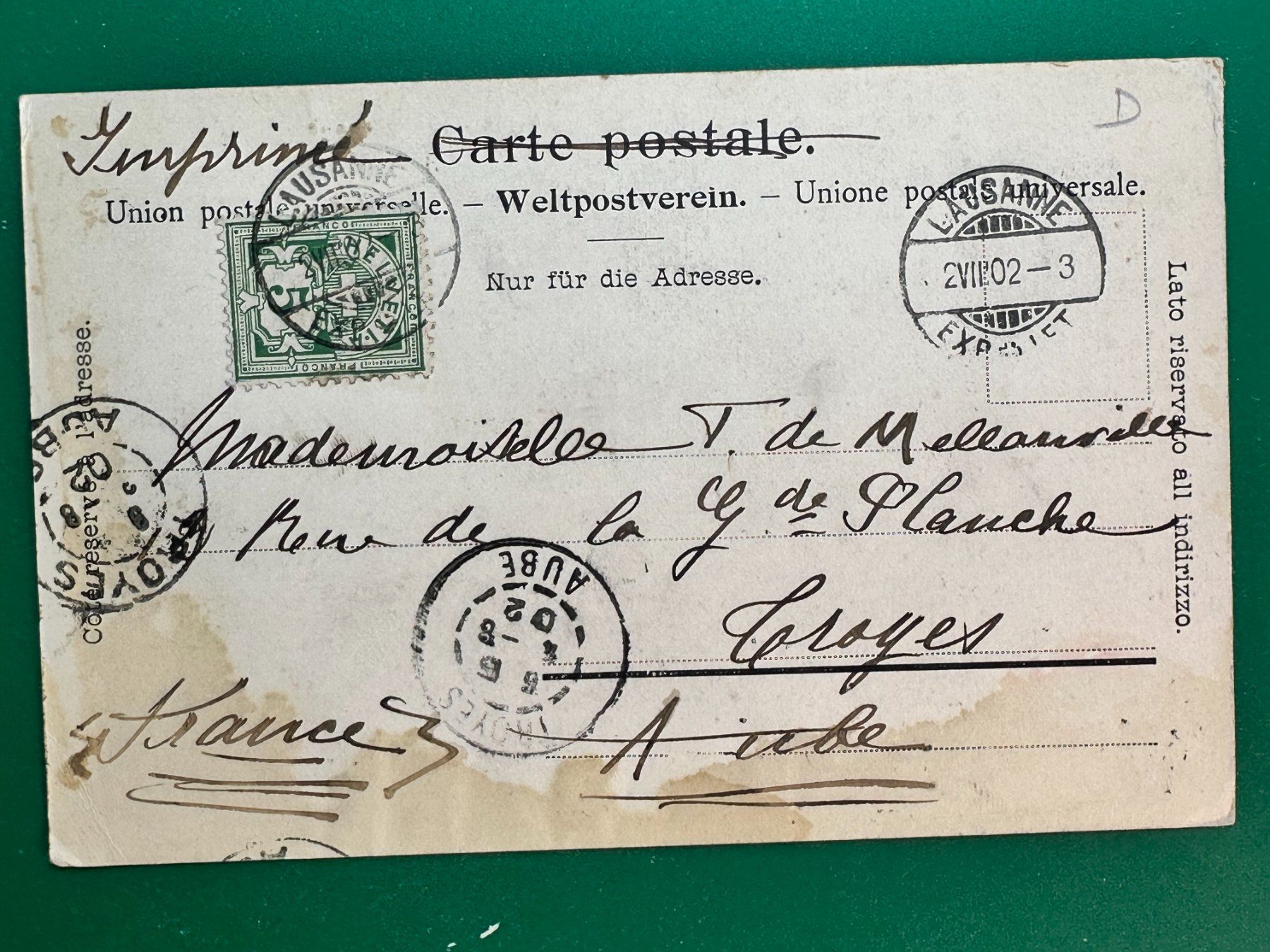 Ansichtskarten: Lausanne - Place St-Laurent – Gebraucht aus Steg VS von danwer74 1