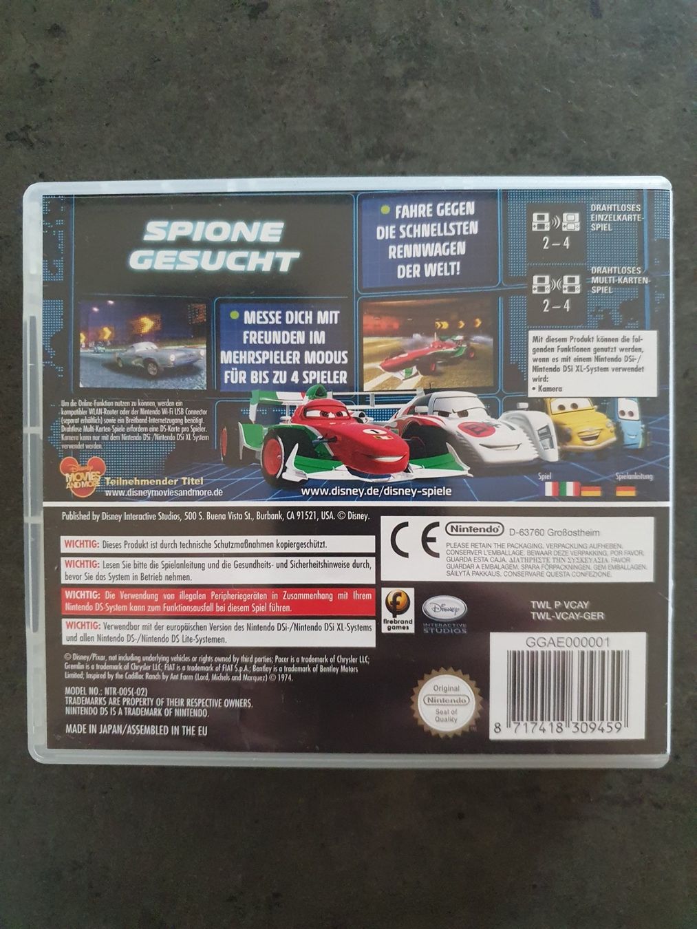 Disney Spiele: Nintendo DS Cars 2 – Gebraucht aus Giswil von Clawfing3r 1