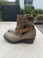 Braune Lederboots Marke AS 98, Grösse 39